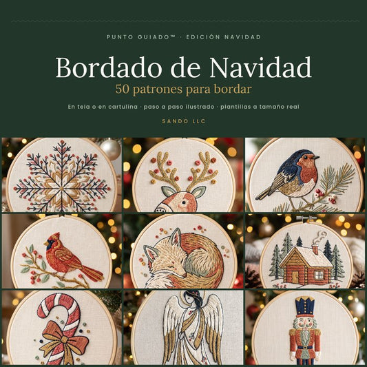Bordado de Navidad — 50 patrones