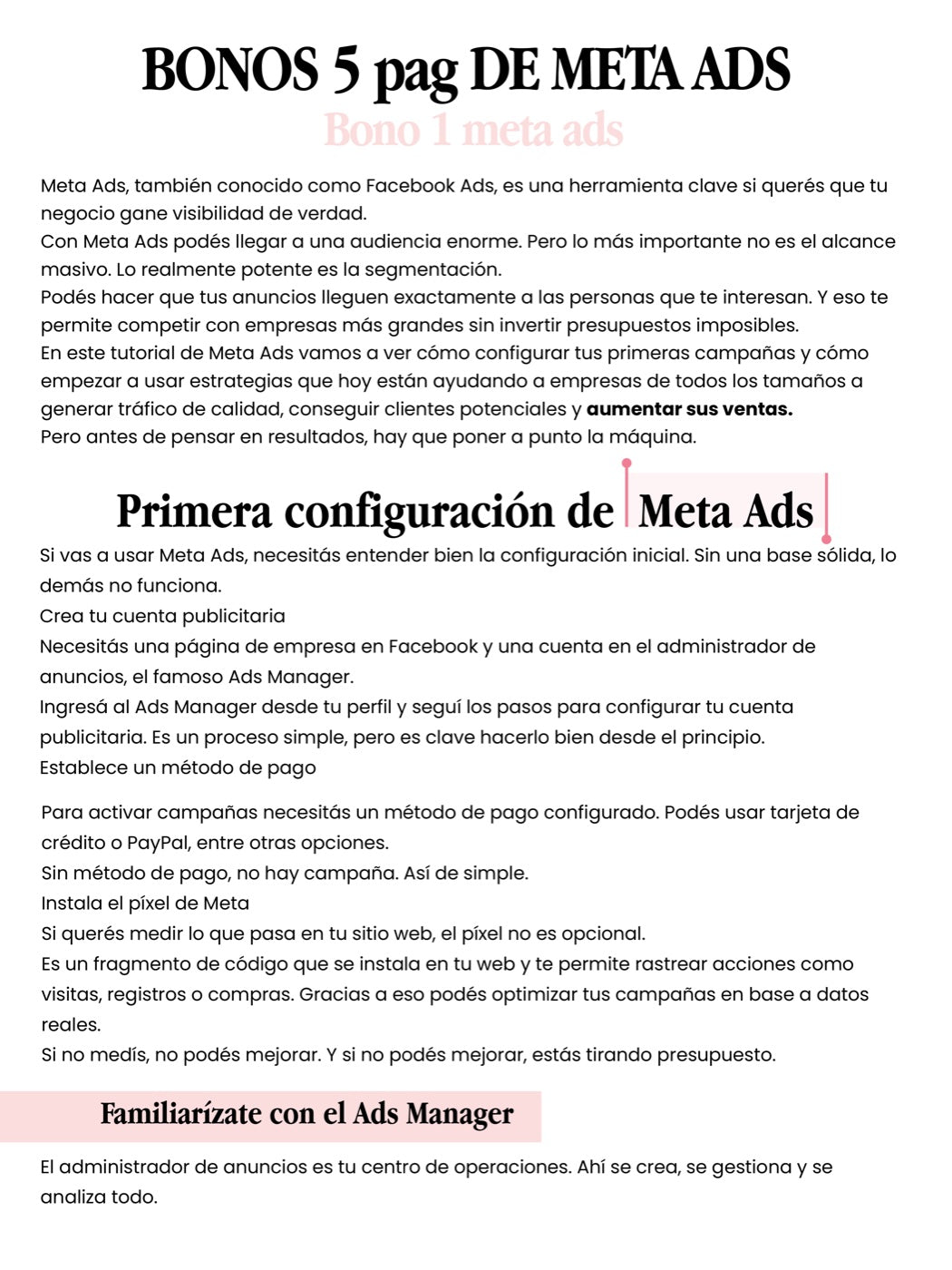 Bono Meta Ads